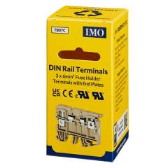 DIN Rail Terminals - Fuse Holders 6mm 300V 3.5A